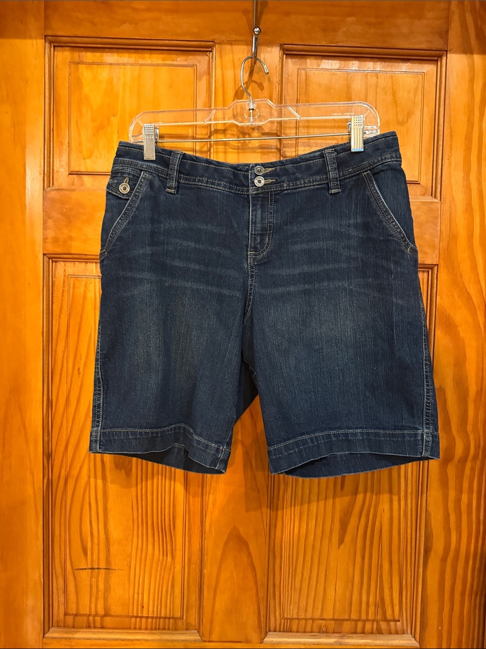 Women's Dark Blue Denim Jean Shorts
